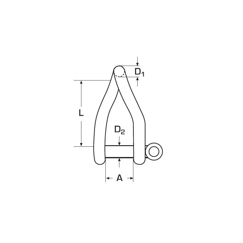 5mm twisted Forged shackle 5mm twisted Forged shackle