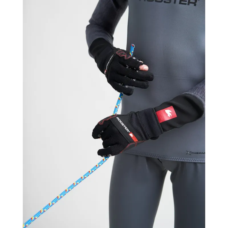 Rooster Pro Race 2 Finger Cut Glove Rooster Pro Race 2 Finger Cut Glove