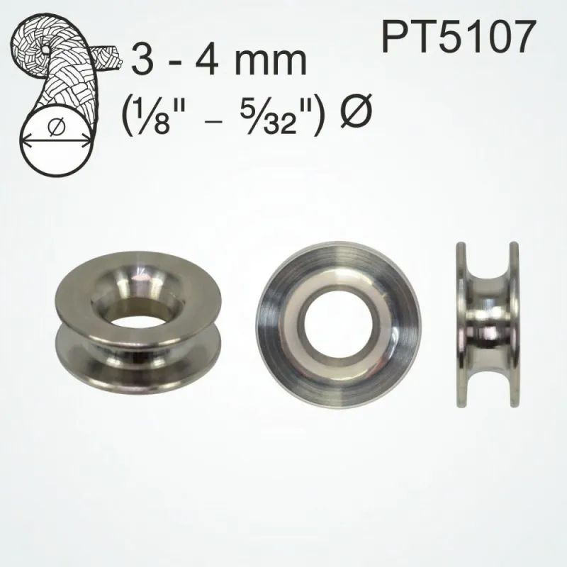 Clamcleat Titanium thimble for 3-4mm ropes Clamcleat Titanium thimble for 3-4mm ropes