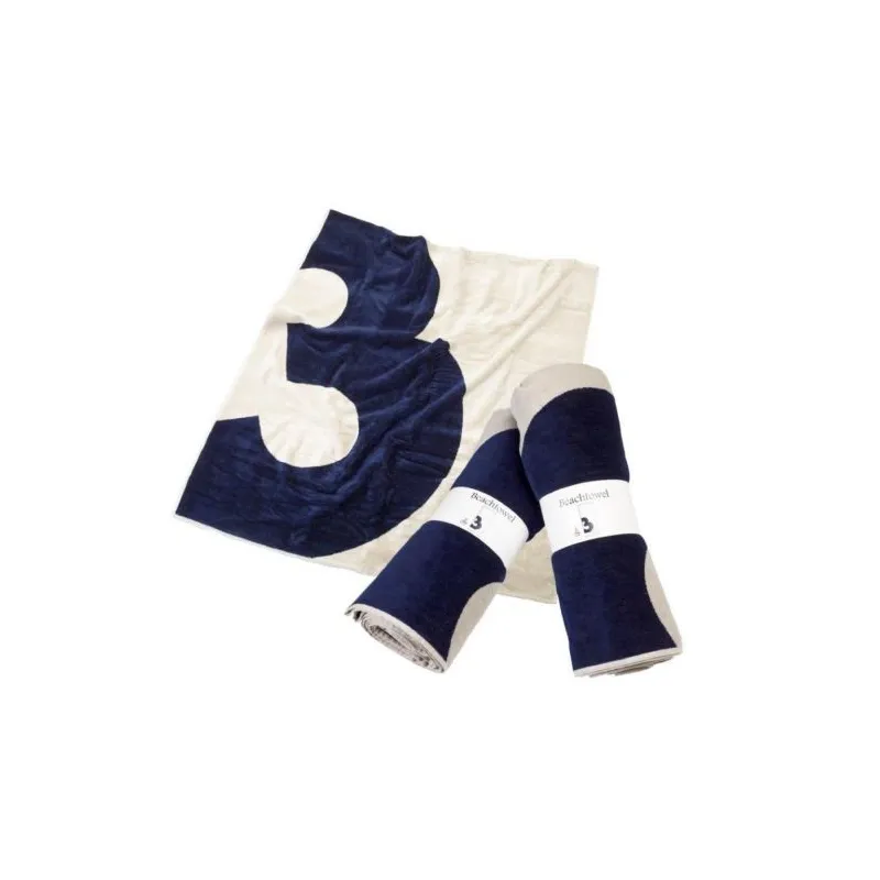 Sea Beach Towel 100x200cm navy 100% coton