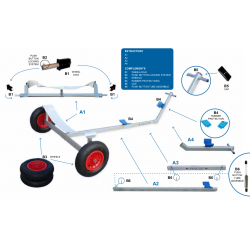 TRD A3 part for PRACTIC ALU- Trolley Europe