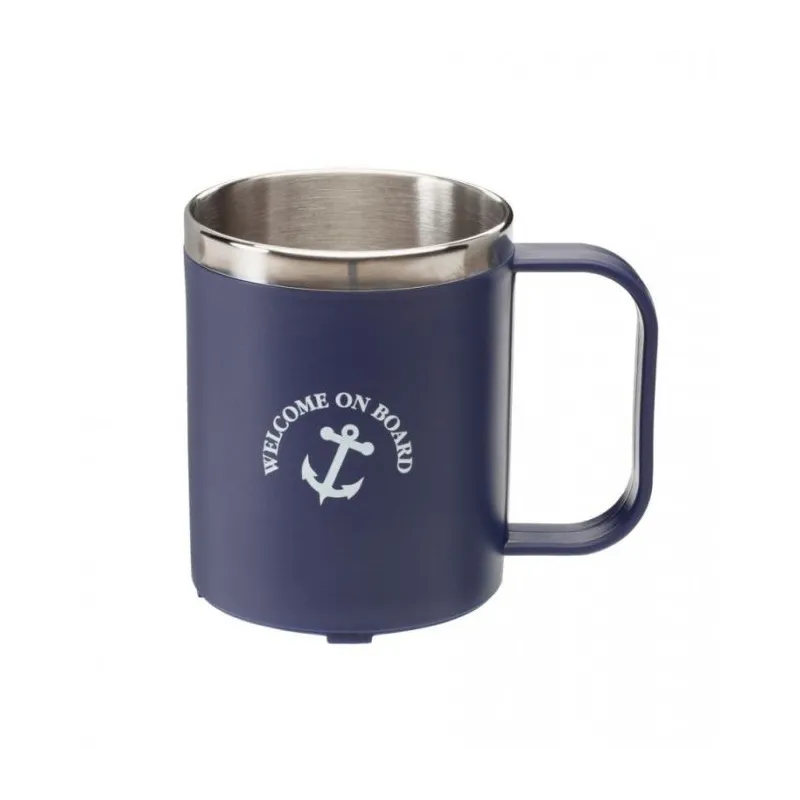 Welcome on board coffee cup 20cl navy