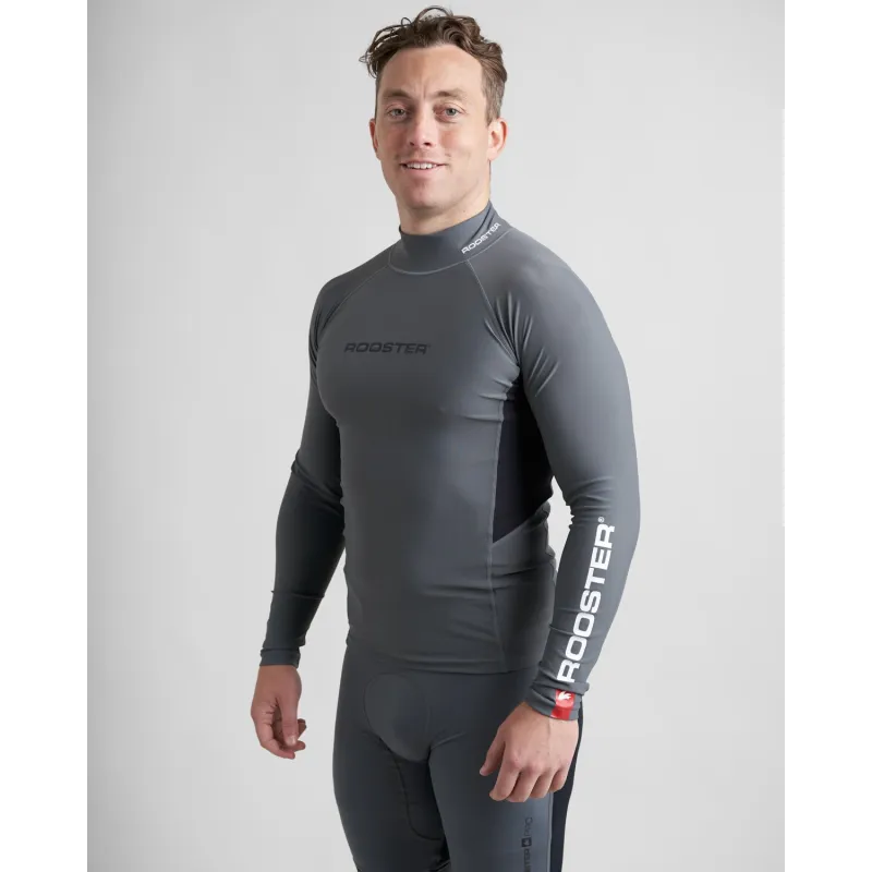 Rooster Rash Vest Long Sleeve - Graphite