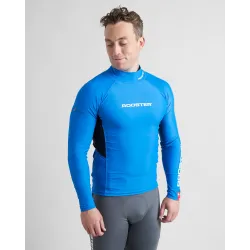 Rooster Rash Vest Long Sleeve - Signal Blue