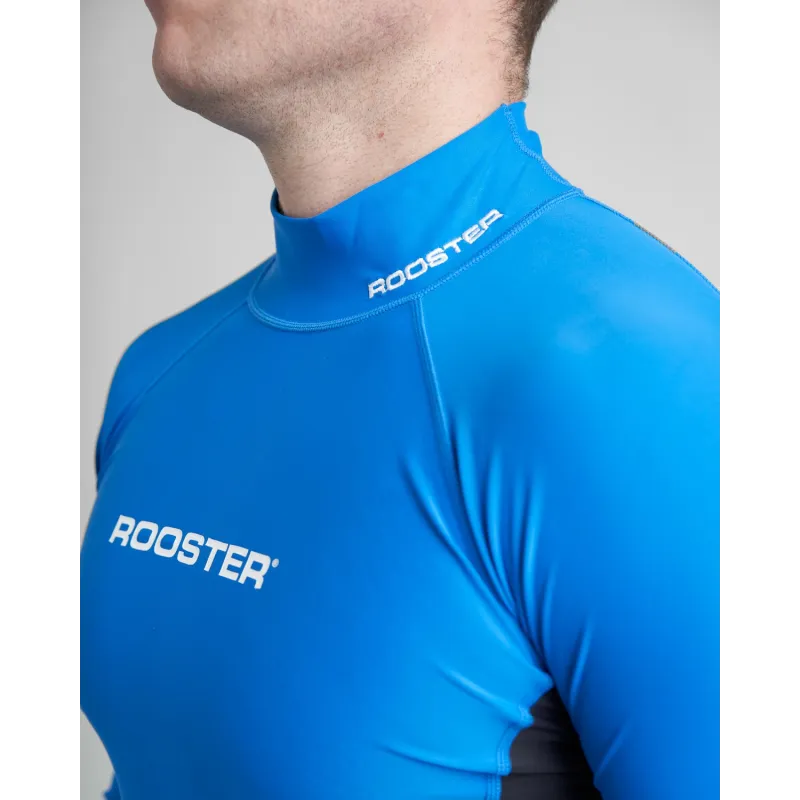 Rooster Rash Vest Long Sleeve - Signal Blue Rooster Rash Vest Long Sleeve - Signal Blue