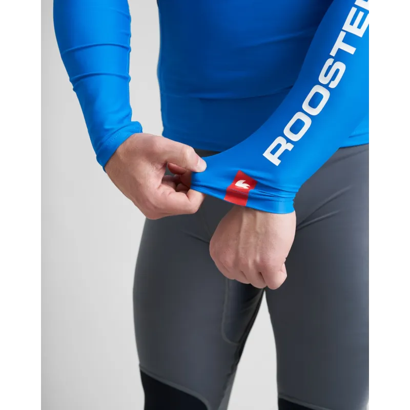 Rooster Rash Vest Long Sleeve - Signal Blue Rooster Rash Vest Long Sleeve - Signal Blue
