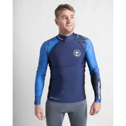 Rooster Rash top-Long Sleeved-blue seal