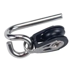 Clew hook with 16mm Harken airblock for Laser