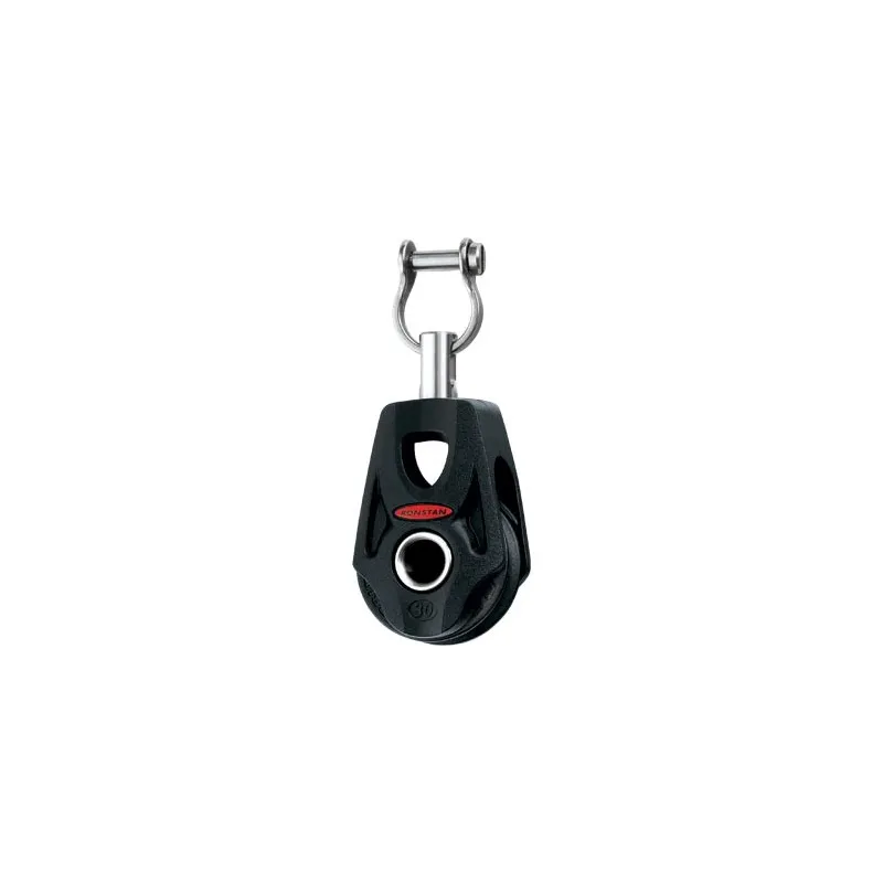 Ronstan serie 30 Single, slotted head post, swivel shackle head, becket option