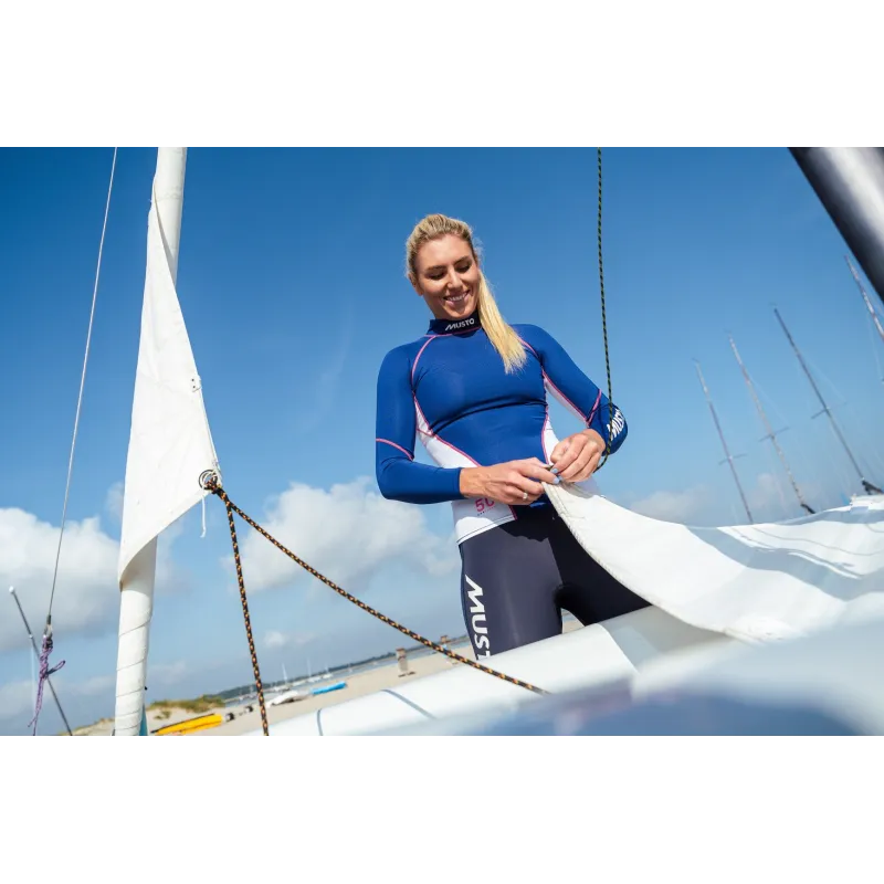 Musto WOMEN'S CHAMPIONSHIP LONG-SLEEVE RASH GUARD Musto WOMEN'S CHAMPIONSHIP LONG-SLEEVE RASH GUARD