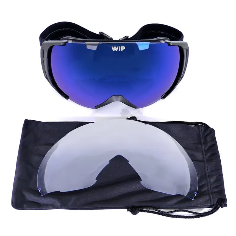 WIP FLYING MASK 2.0 REPLACEMENT VISOR, mirror blue