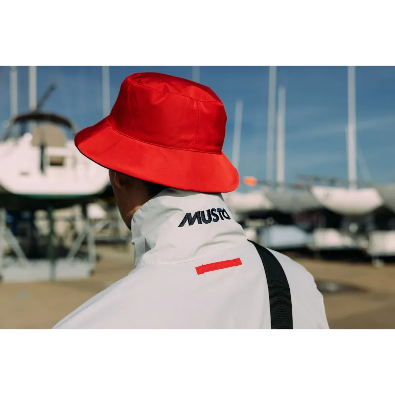 Musto SALCOMBE REVERSIBLE BUCKET HAT, red/navy Musto SALCOMBE REVERSIBLE BUCKET HAT, red/navy