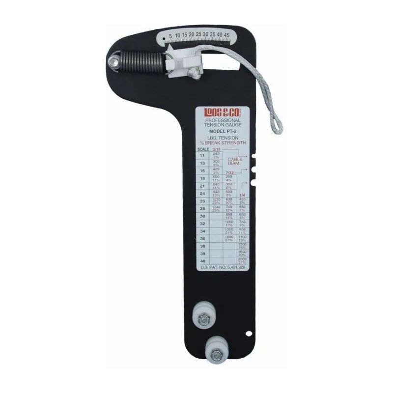 Professional Tension cauge from Loos & Co - model n° PT-2 for cable sizes 5, 6, 7mm