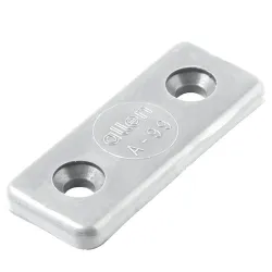 Allen mounting plate for toestrap - white, 2 pieces