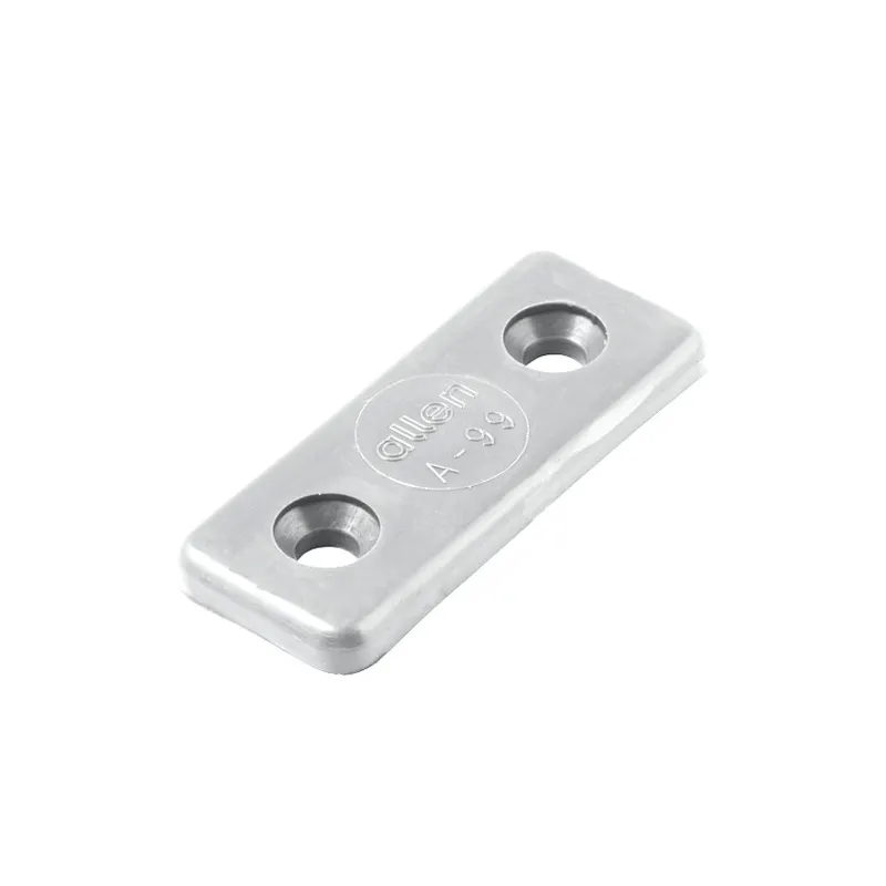Allen mounting plate for toestrap - white, 2 pieces