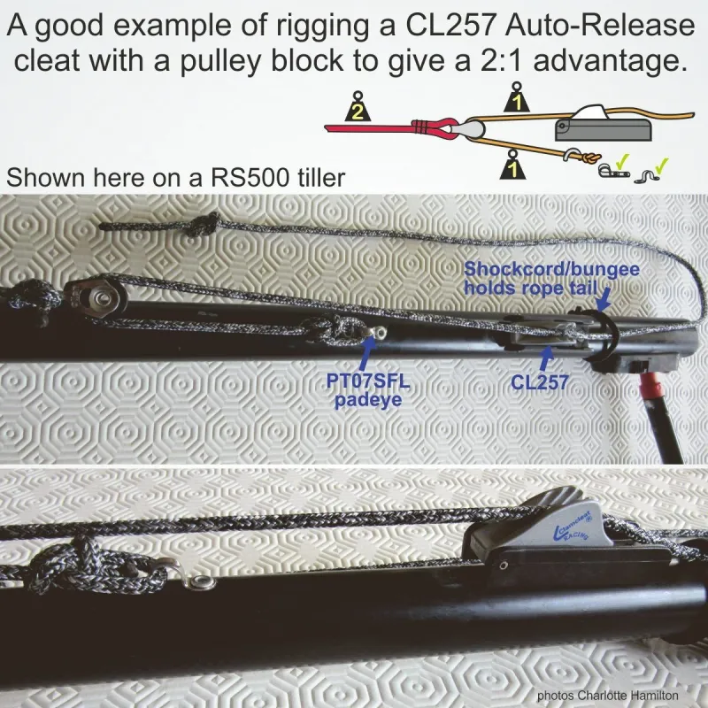 Clamcleat CL257 Auto-Release Racing Mini Clamcleat CL257 Auto-Release Racing Mini