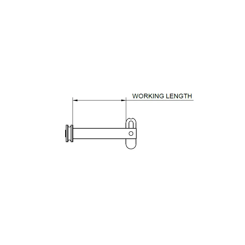 Allen Drop Nose Pin Ø6mm, L: 60mm Allen Drop Nose Pin Ø6mm, L: 60mm