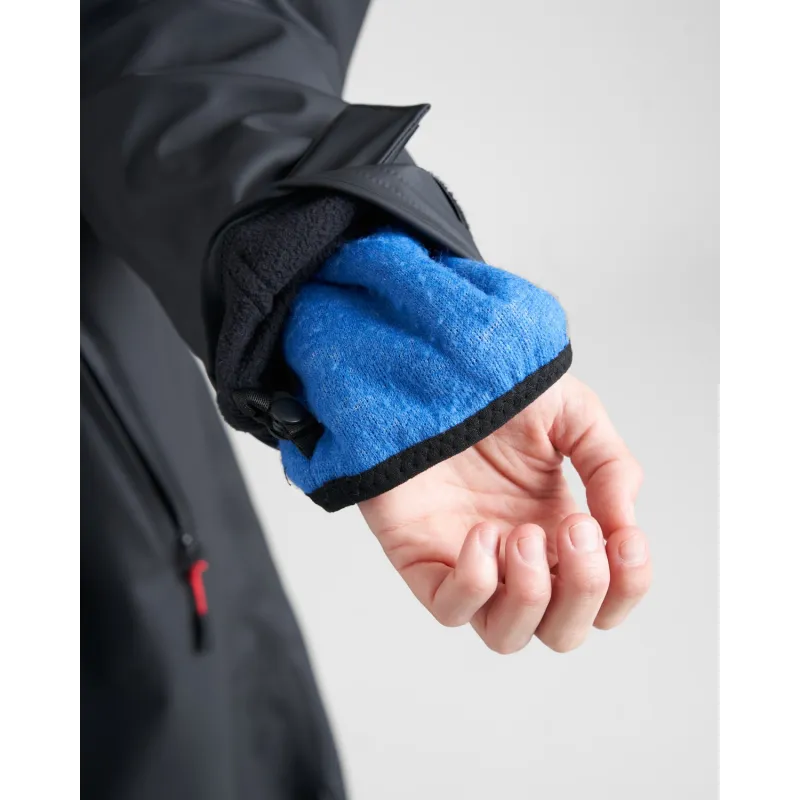Rooster AQUAFLEECE ROBE, black/blue Rooster AQUAFLEECE ROBE, black/blue