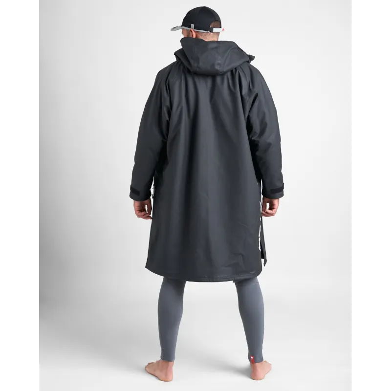Rooster AQUAFLEECE ROBE, black/blue Rooster AQUAFLEECE ROBE, black/blue