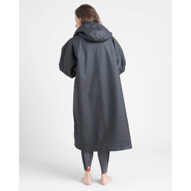 Rooster AQUAFLEECE ROBE, black/blue Rooster AQUAFLEECE ROBE, black/blue