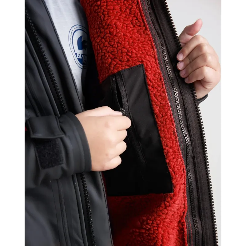 Rooster AQUAFLEECE ROBE Black/Red Rooster AQUAFLEECE ROBE Black/Red