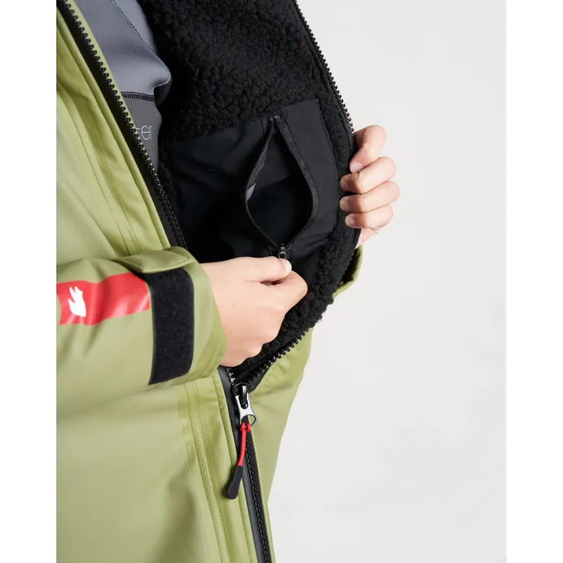 Rooster AQUAFLEECE ROBE, Khaki/black Rooster AQUAFLEECE ROBE, Khaki/black