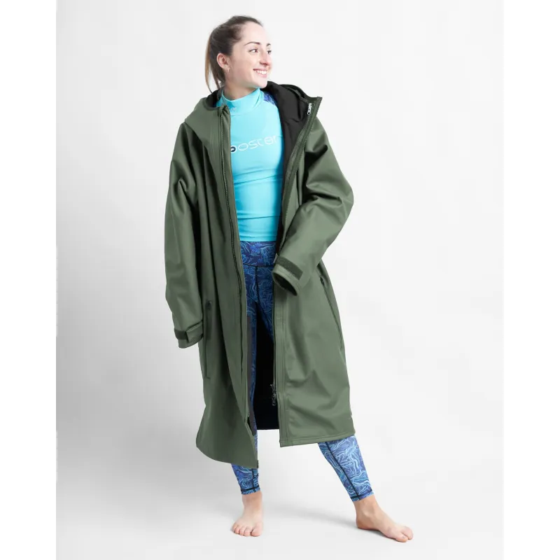 Rooster AQUAFLEECE ROBE, Khaki/black Rooster AQUAFLEECE ROBE, Khaki/black