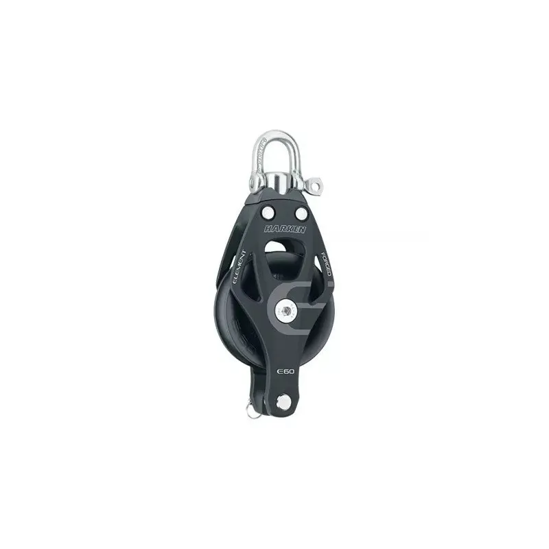 Harken 60mm Aluminum Element Block — Swivel, Becket