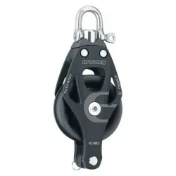 Harken 80mm Aluminum Element Block — Swivel, Becket