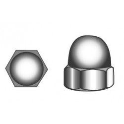 Hexagon domed cap nuts M4 - stainless steel