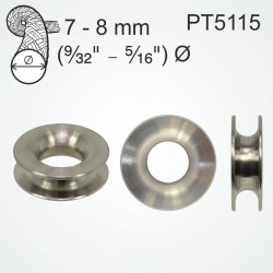 Clamcleat Titanium thimble for 7-8mm ropes