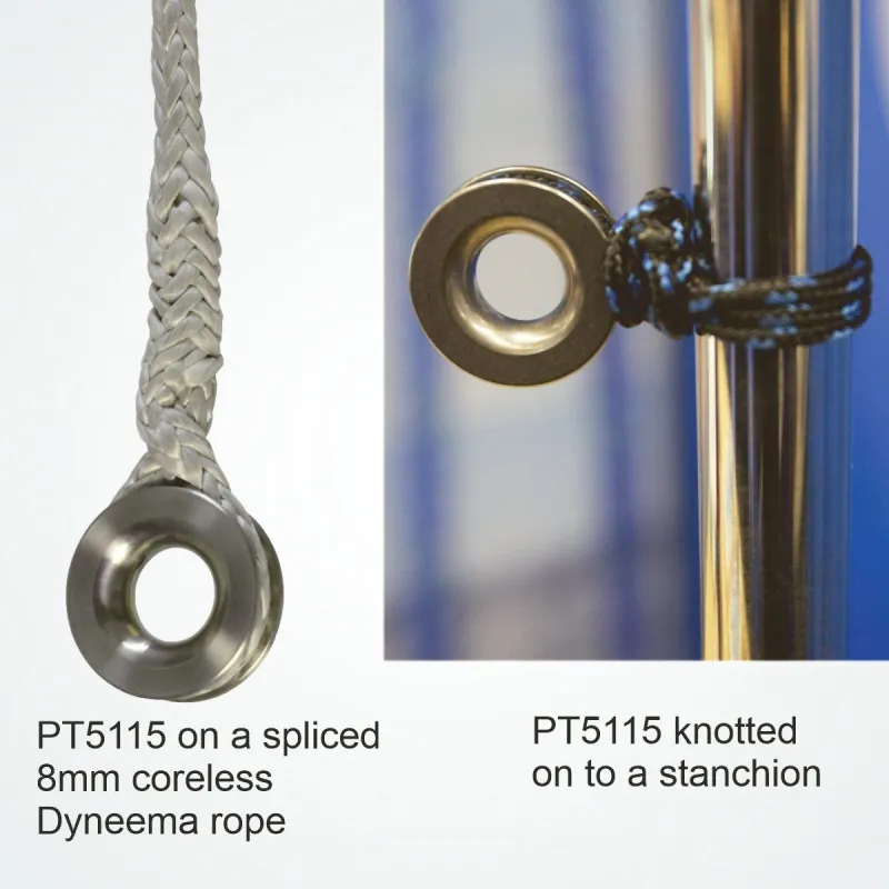 Clamcleat Titanium thimble for 7-8mm ropes Clamcleat Titanium thimble for 7-8mm ropes