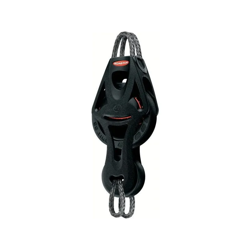 Series 40 Ball Bearing Orbit Block™, Fiddle with Becket and Dyneema® Link Head Series 40 Ball Bearing Orbit Block™, Fiddle with Becket and Dyneema® Link Head