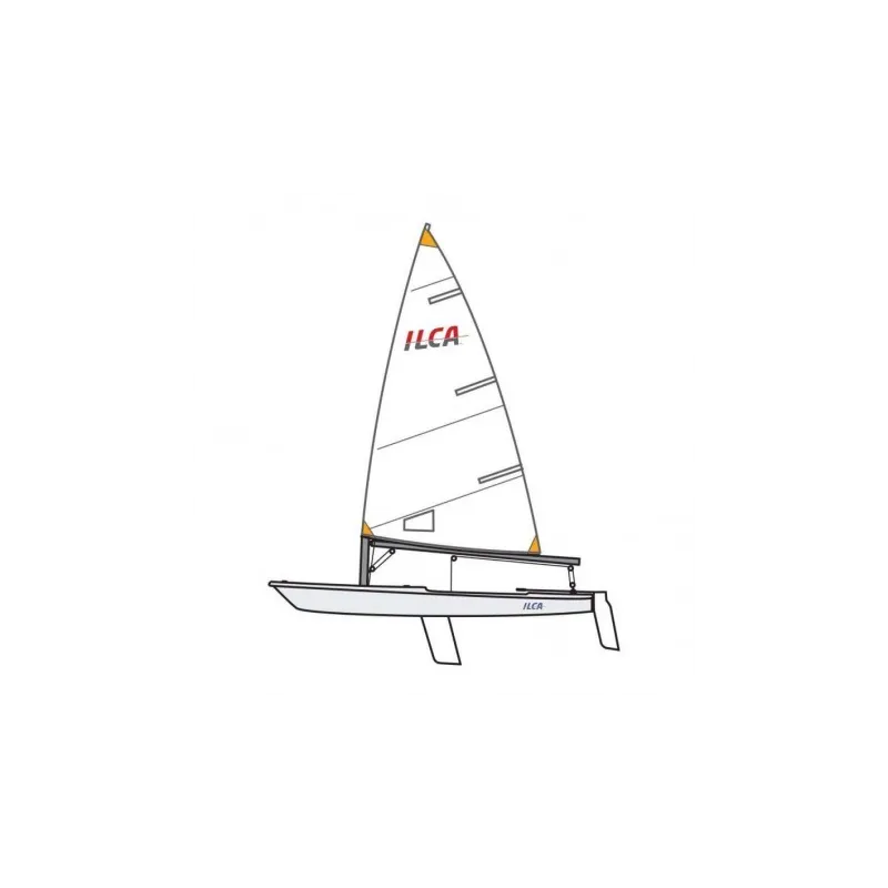 2deH Laser LPE 198714, trd trolley **ILCA class legal**