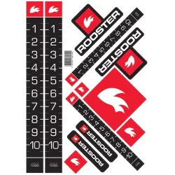 Rooster A4 Sticker Sheet