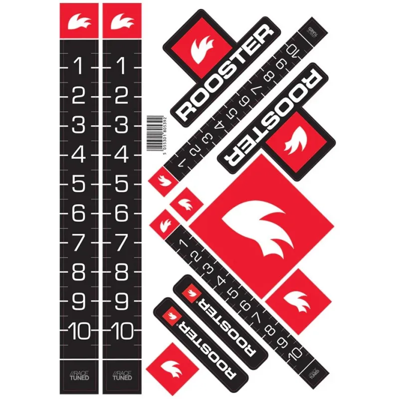 Rooster A4 Sticker Sheet Rooster A4 Sticker Sheet