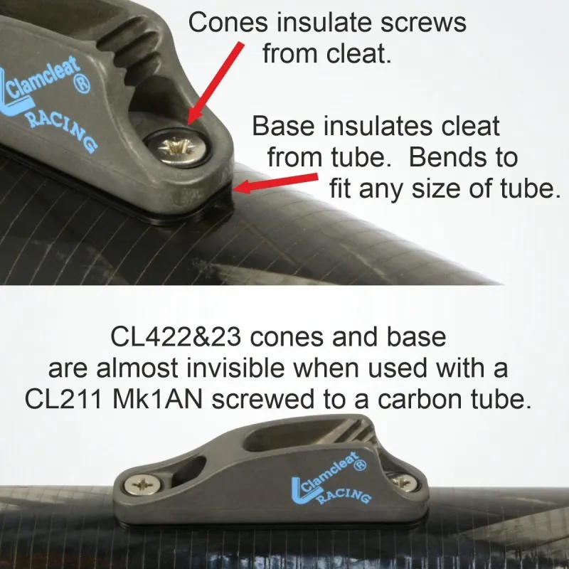 Clamcleat PT422&23 Insulators for Mk1 Racing Junior cleats Clamcleat PT422&23 Insulators for Mk1 Racing Junior cleats