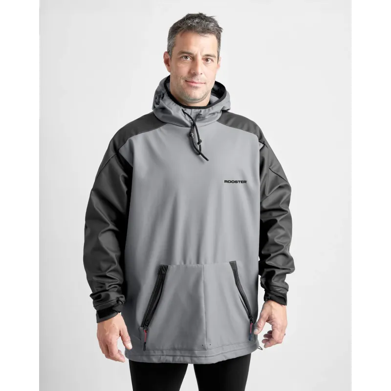 Rooster AQUAFLEECE HOODIE grey