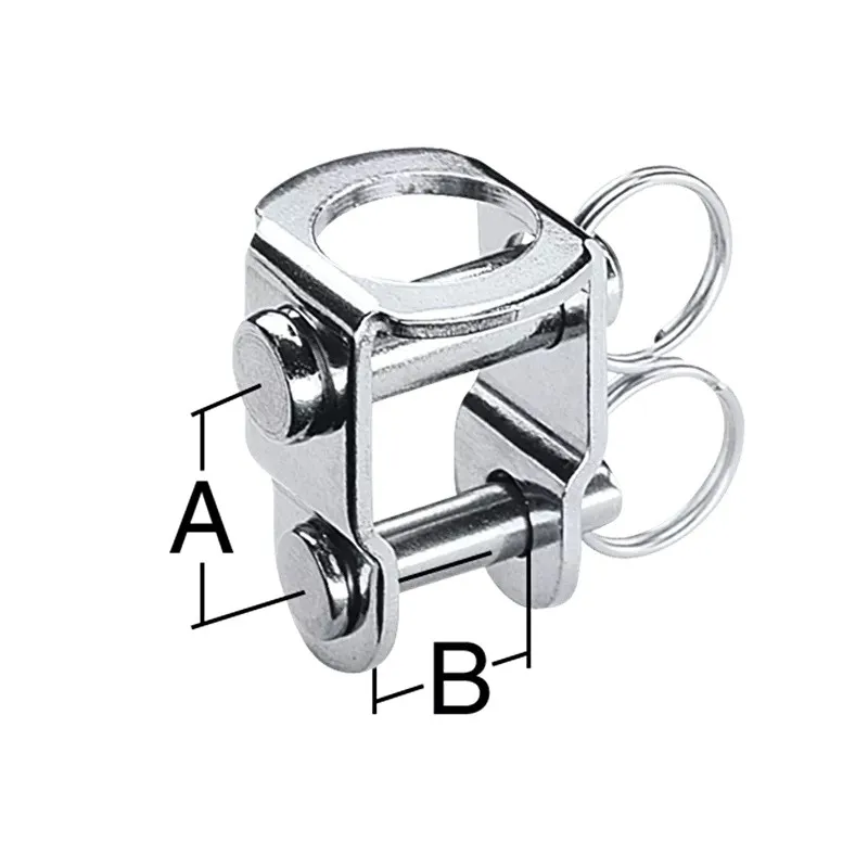 Harken 5, 6mm Stainless Steel Double Pin U-adapter