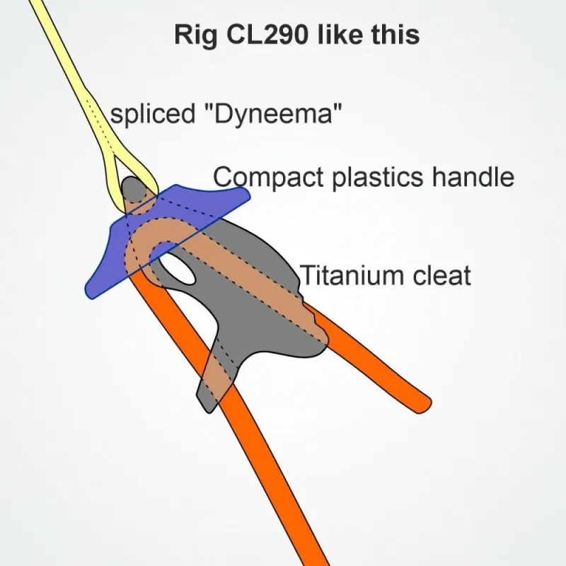 Clamcleat® CL290 Titanium Trapeze Cleat