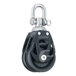 Harken 80mm Aluminum Element Double Block — Swivel
