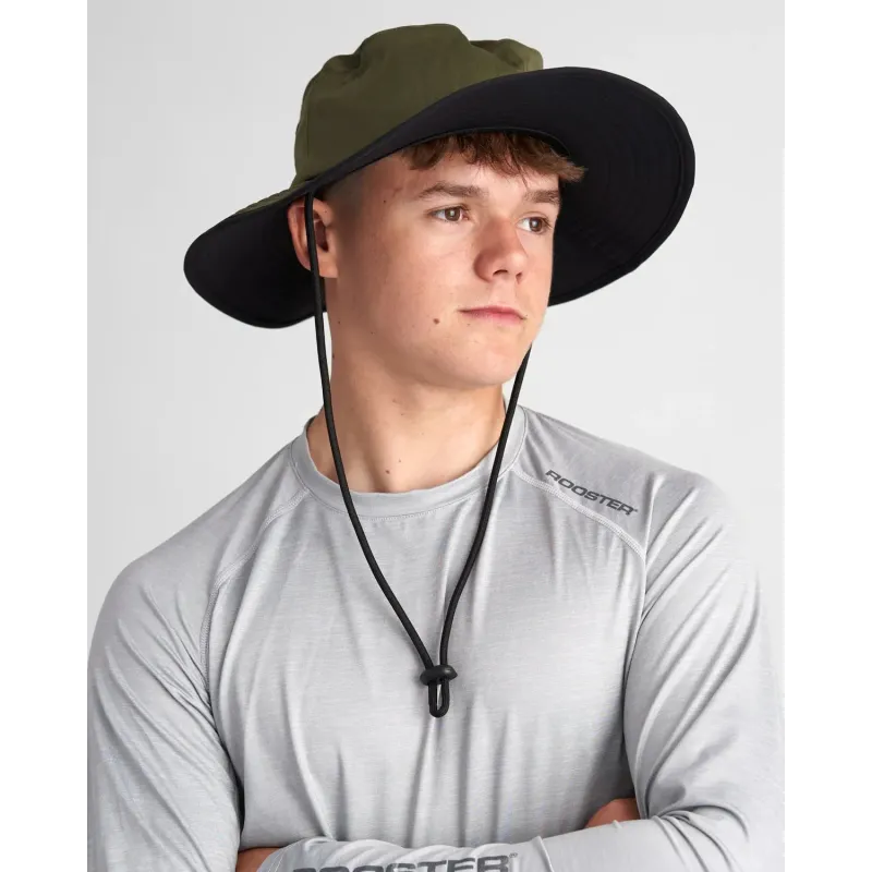 Rooster WIDE BRIMMED UV HAT, army green