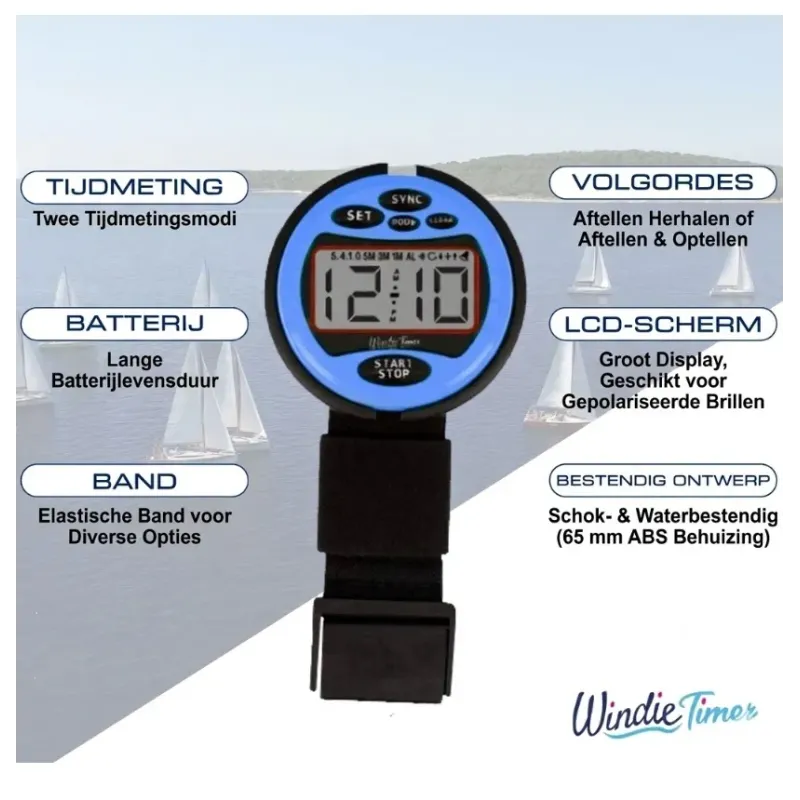 Windie Sailing Timer – Race Countdown & Stopwatch