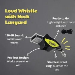 Windie Loud Whistle with Neck Lanyard