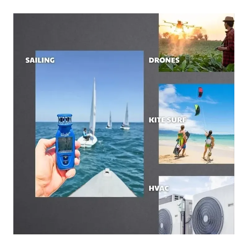 Windie Wind Meter – Handheld Anemometer + FREE monopod stick