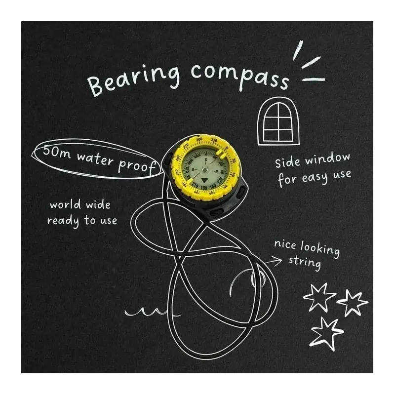 Windie Waterproof Bearing Compass With Lanyard