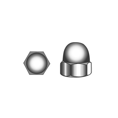 Hexagon domed cap nuts M4 - stainless steel
