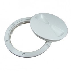 RWO  Screw Insp Cover+Seal 125mmm (White)