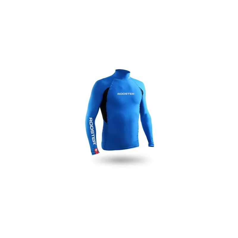 Rooster Rash Vest Long Sleeve - Signal Blue Rooster Rash Vest Long Sleeve - Signal Blue