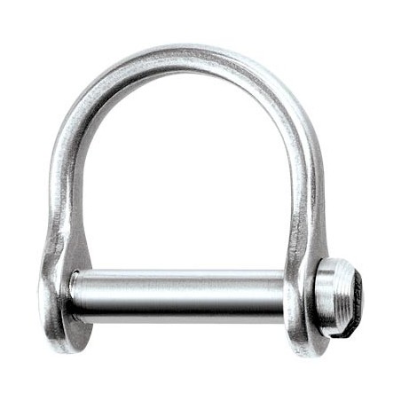 Ronstan Shackle, wide dee, 1/8” slotted pin